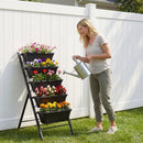 5-Tier Vertical Raised Garden Bed with Wheels for Backyard by LJGDeals