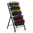 5-Tier Vertical Raised Garden Bed with Wheels for Backyard by LJGDeals
