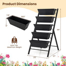 5-Tier Vertical Raised Garden Bed with Drainage Holes for Patio by LJGDeals