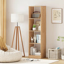 5 Tiers 4-Cube Narrow Bookshelf with 4 Anti-Tipping Kits by LJGDeals