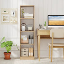 5 Tiers 4-Cube Narrow Bookshelf with 4 Anti-Tipping Kits by LJGDeals