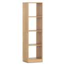 5 Tiers 4-Cube Narrow Bookshelf with 4 Anti-Tipping Kits by LJGDeals