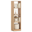5 Tiers 4-Cube Narrow Bookshelf with 4 Anti-Tipping Kits by LJGDeals