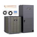 5 Ton 17 SEER2 Central Air Conditioner Heat Pump System with Multi-Position Air Handler Unit by LJGDeals