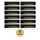 STLA06 2x/6x/12x Package 2W Slim Black Low Voltage 2700K/3000K Warm White Integrated LED Outdoor Step Lights Package, 12V LED Deck Lights Landscape Lights
