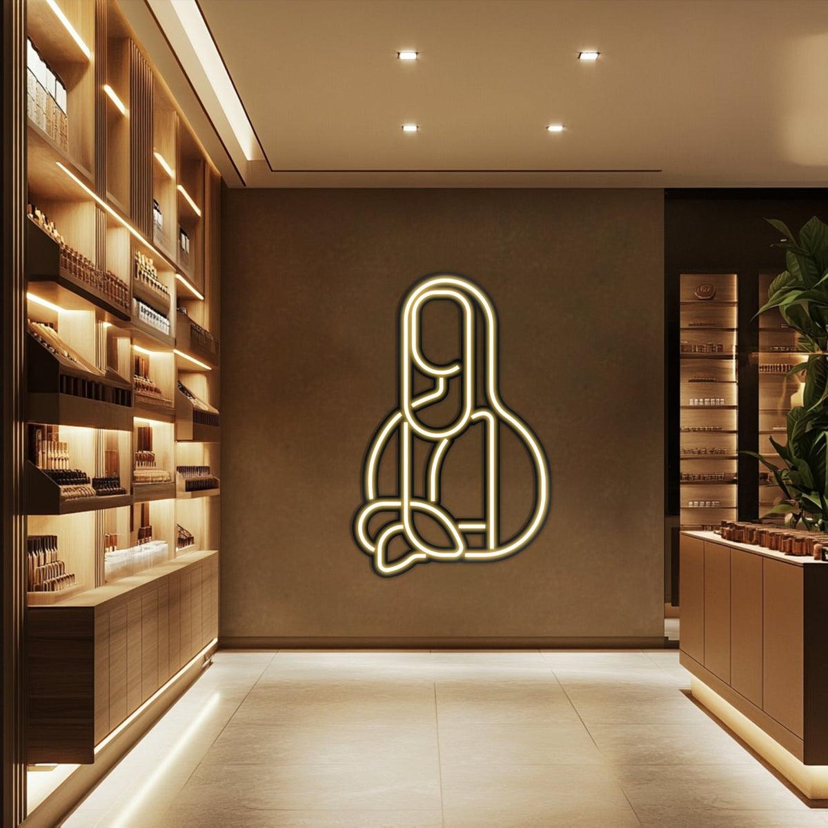 Mona Lisa Metal Neon Wall Art- LN0010, photo 5 of 8