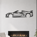 Corvette C8 Detailed Metal Car Wall Art - MT0922