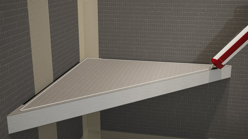 The Original Floating Corner Shower Bench Kit™