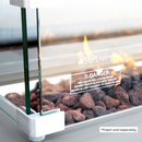 Westwood Fire Pit Tempered Clear Glass Wind Screen