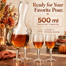 Cock - Chicken Decanter 500ml Whiskey and Wine Decanter Set
