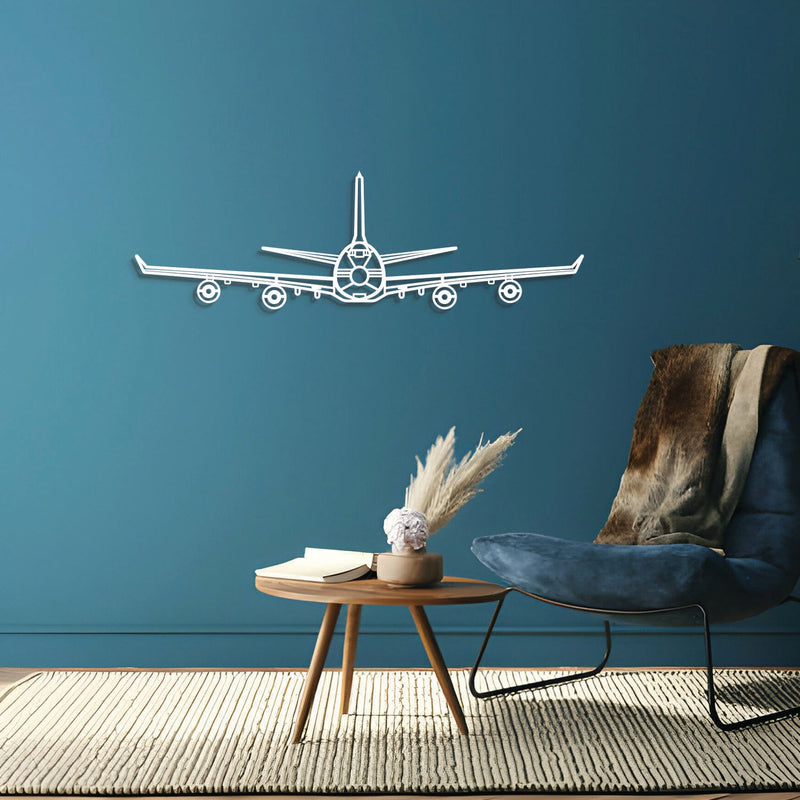 747 Front Metal Aircraft Wall Art - NCP0508