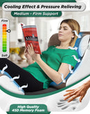 LX5 4-Piece Support for Shoulder & Upper Body Rest, Orthopedic Bed Wedge Pillow Set, Almond Brown