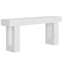Wooden Sofa Table, 63-Inch Modern Console Table For Living Room