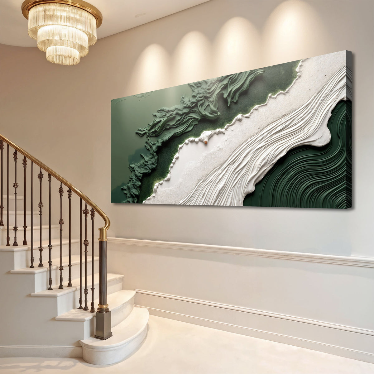 Green Rivers Abstract Wall Art VI, photo 5 of 10