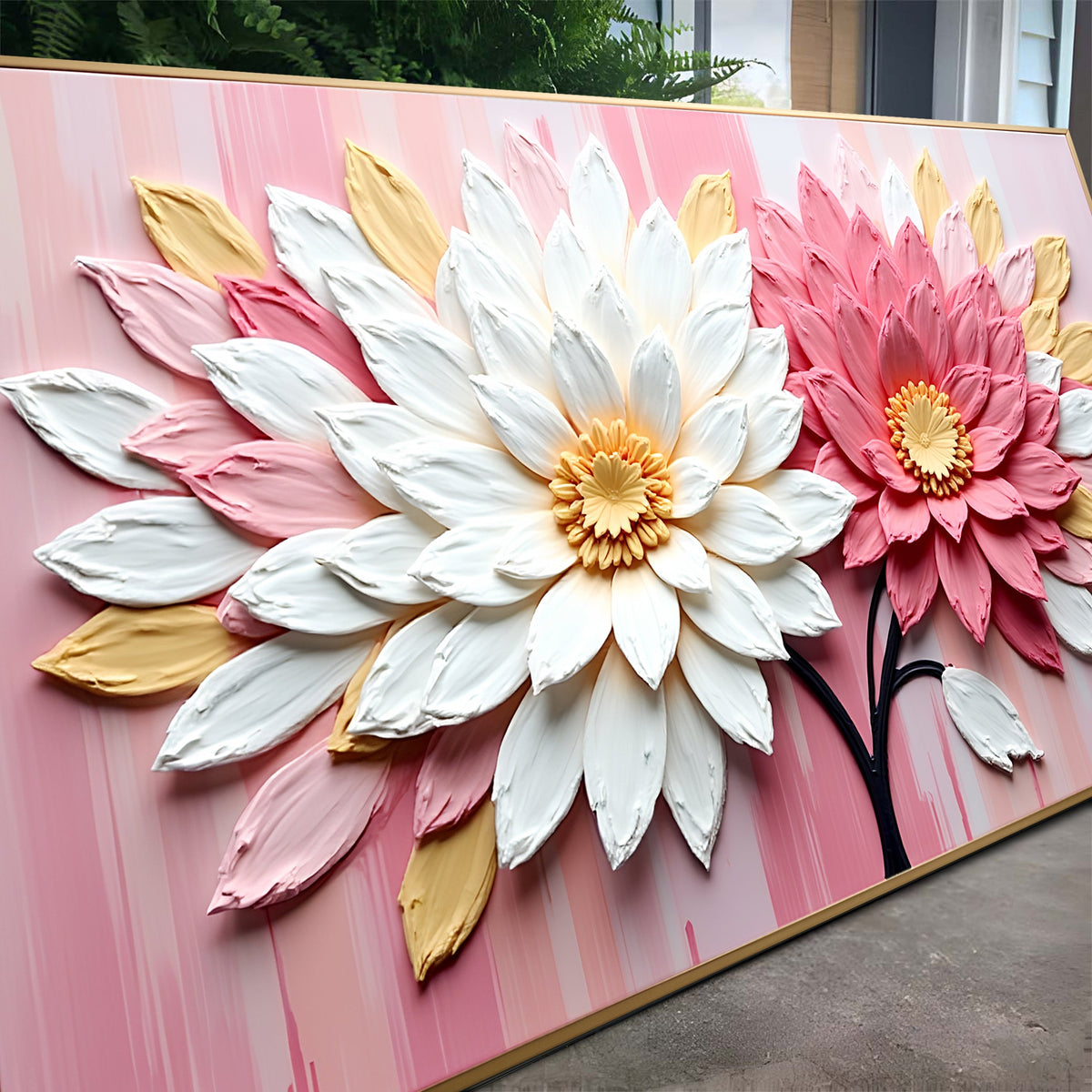 Blushing Blooms Pink Wall Art, photo 5 of 10