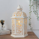13.5''H Metal Candle Holder Rustic Decorative Lanterns by JHY DESIGN