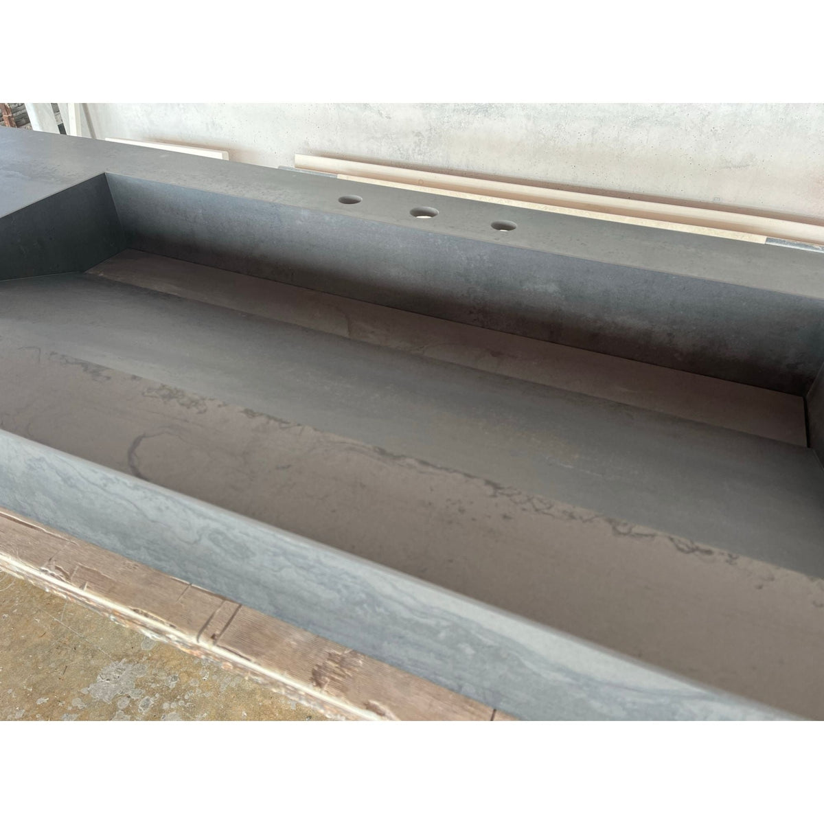 Metal Dark Engineered Porcelain Handcrafted Kitchen Bathroom Sink - Natural Stone Look, photo 5 of 21