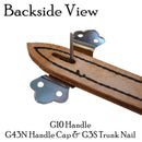Trunk Handle Loop - No Pin (Metal End Hardware for Leather Straps)