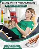 LX5 4-Piece Support for Shoulder & Upper Body Rest, Orthopedic Bed Wedge Pillow Set, Arctic Navy