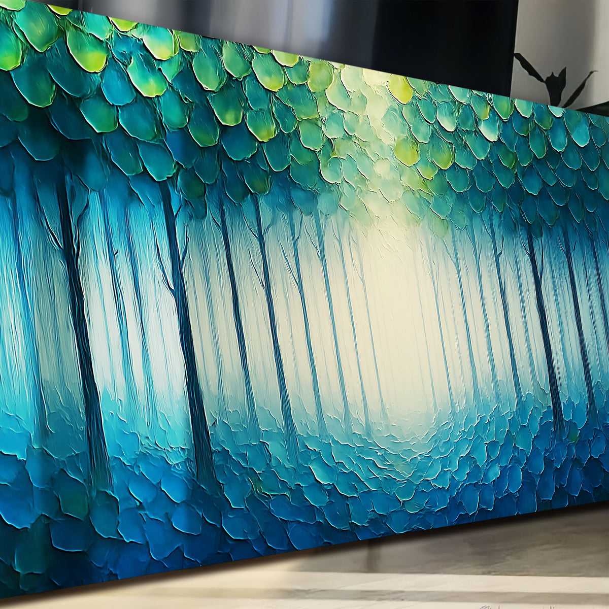 Forest Whispers Impasto Wall Art, photo 5 of 10