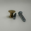 Small Lawyers Bookcase Knob - Brass or Nickel