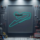 Los Barrancos Metal Neon Race Track - MTN0138