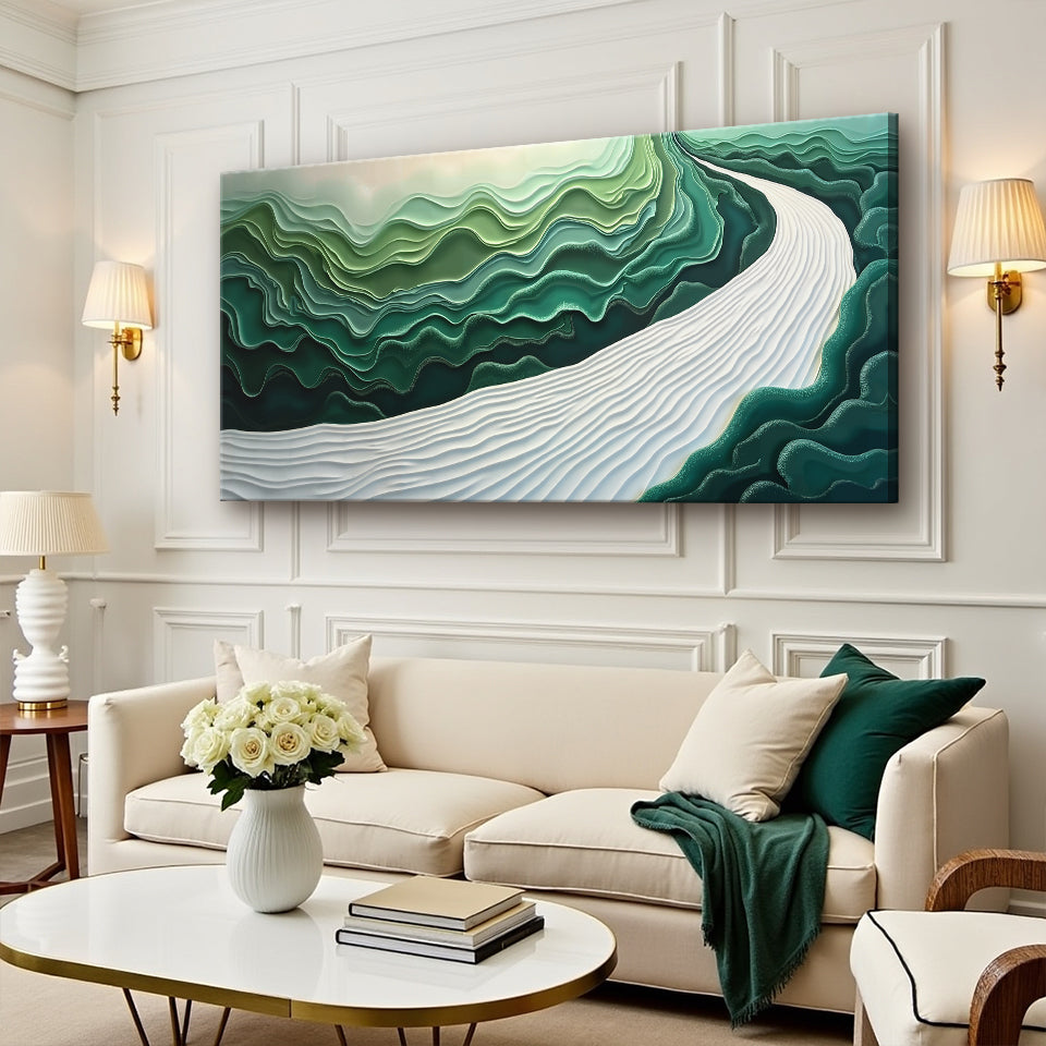 Green Rivers Abstract Wall Art III, photo 5 of 10