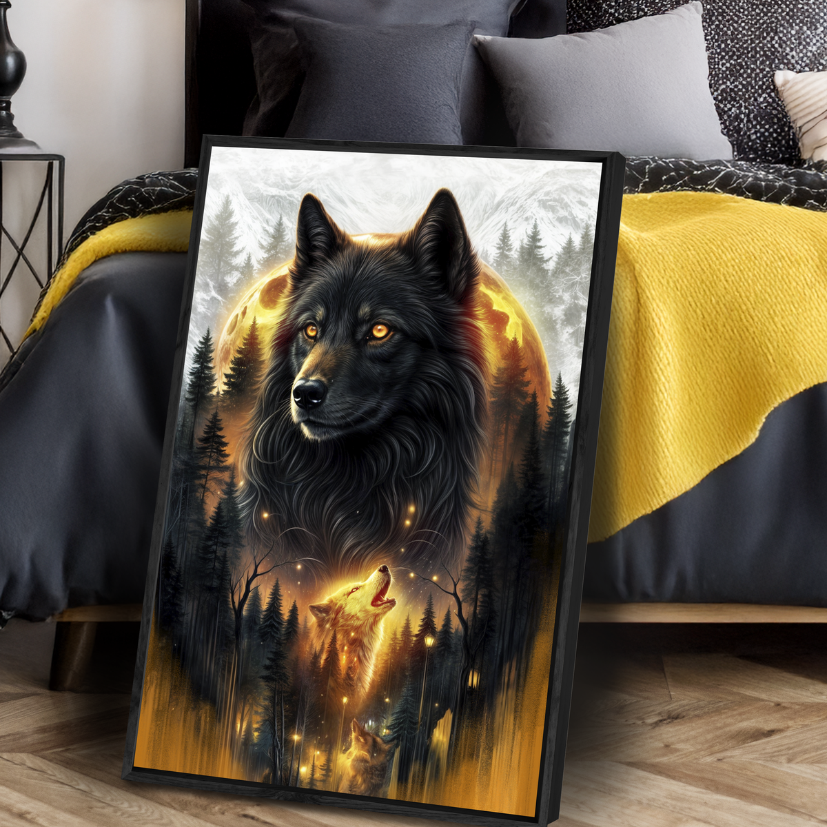 Eclipse of the Alpha Wolf Wall Art, photo 5 of 10