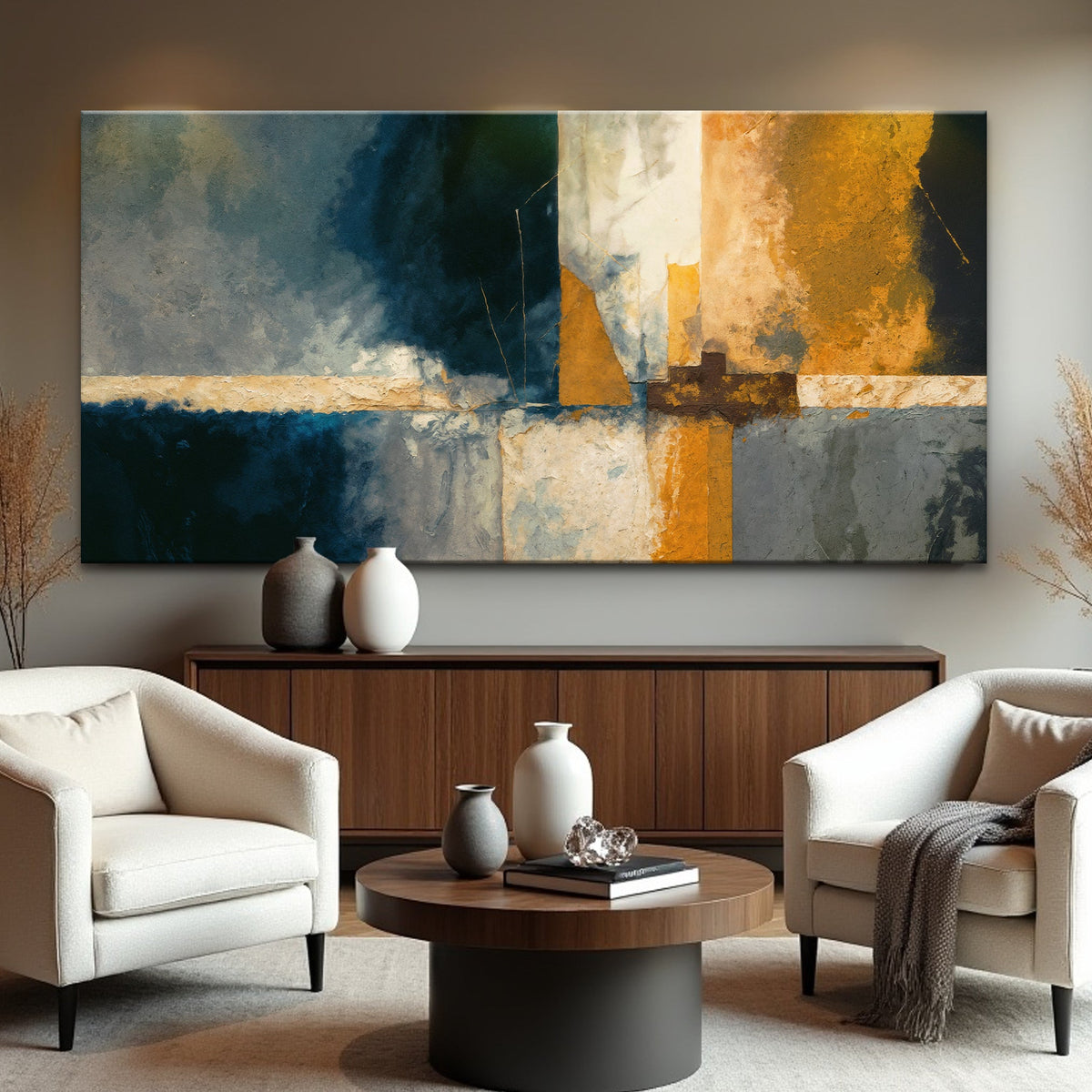 Abstract Geometric Lines Wall Art, photo 5 of 10
