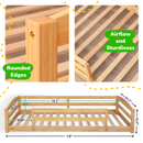 Twin Montessori Floor Bed with Safety Guardrails by Ocodile.com