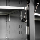 72 inch Rolling Tool Chest with Light & Power Strips, Workbench, Upper Cabinets & Pegboard