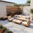 Axis 95.2" Coastal Outdoor Sectional Set, 8-Piece