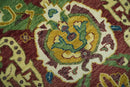 Maroon and Green Hand Knotted Traditional Large Design 8x10 wool area rug by The Rug Decor