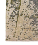 Abstract Handmade Wool & Original Silk 8x10 Area Rug | TRD1661810