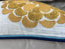 18x18" Embroidered Floral Boho Floral Throw Pillow Decorative Cover