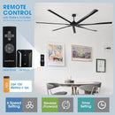 84 Inch 100 Inch Silent Storm Extra Large Ceiling Fan with Remote Control