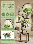 Metal 8-Tier Corner Plant Stand | Indoor Tree-Shape Plant Shelf by 2Dropme