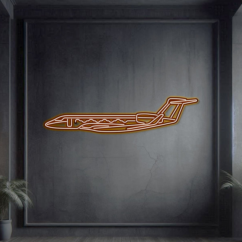 G650 Metal Neon Aircraft Wall Art - NCN0047