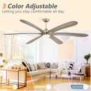 72" Jaydn Farmhouse Satin Nickel DC Motor Downrod Mount Reversible Ceiling Fan with Lighting and Remote Control