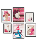 Vintage vogue gallery wall