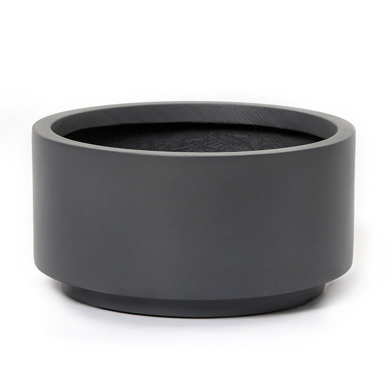 8.75 inch Charcoal Fiberstone Ceramic Pot