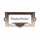 2" File Cabinet Card Holder w/Pull