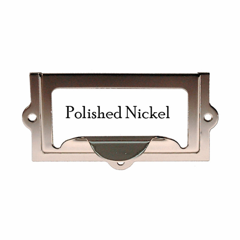 2" File Cabinet Card Holder w/Pull