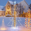 5 Feet Animated Christmas Tree with Warm and Cold LED Lights by LJGDeals