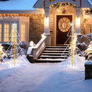 5 Feet Animated Christmas Tree with Warm and Cold LED Lights by LJGDeals