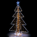 5 Feet Animated Christmas Tree with Warm and Cold LED Lights by LJGDeals