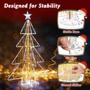 5 Feet Animated Christmas Tree with Warm and Cold LED Lights by LJGDeals