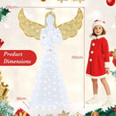 5 ft Festive Pre-Lit Angel with Halo and 150 LED Lights by LJGDeals