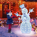 5 ft Pre-Lit Christmas Snowman with Stars by LJGDeals