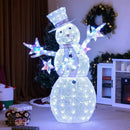 5 ft Pre-Lit Christmas Snowman with Stars by DirectDeals